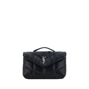 Saint Laurent Black Lambskin Shoulder Bag