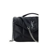 Saint Laurent Black Lambskin Shoulder Bag