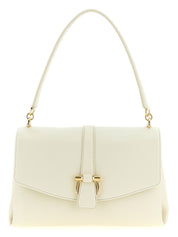 Ferragamo White Calfskin Shoulder Bag