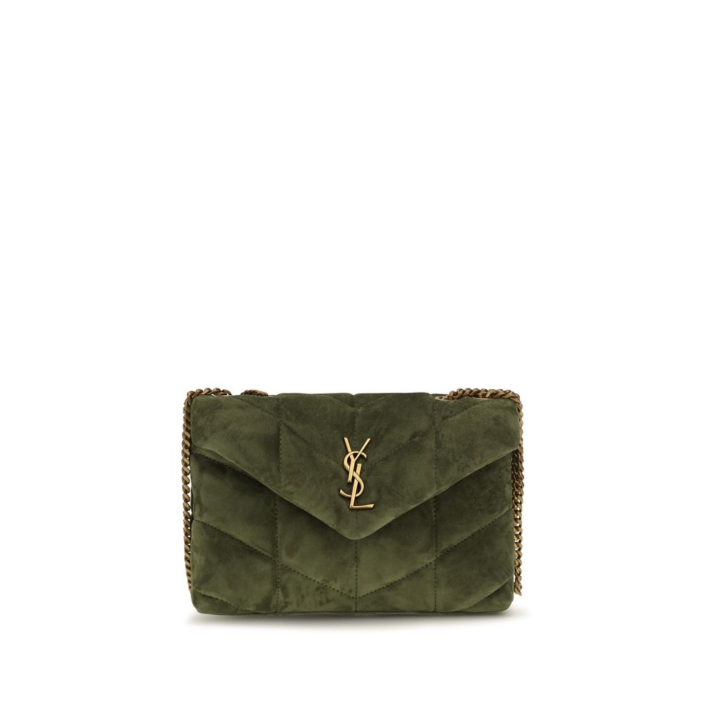 Saint Laurent Suede Shoulder Bag