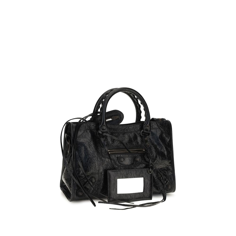 Balenciaga Black Lambskin Handbag