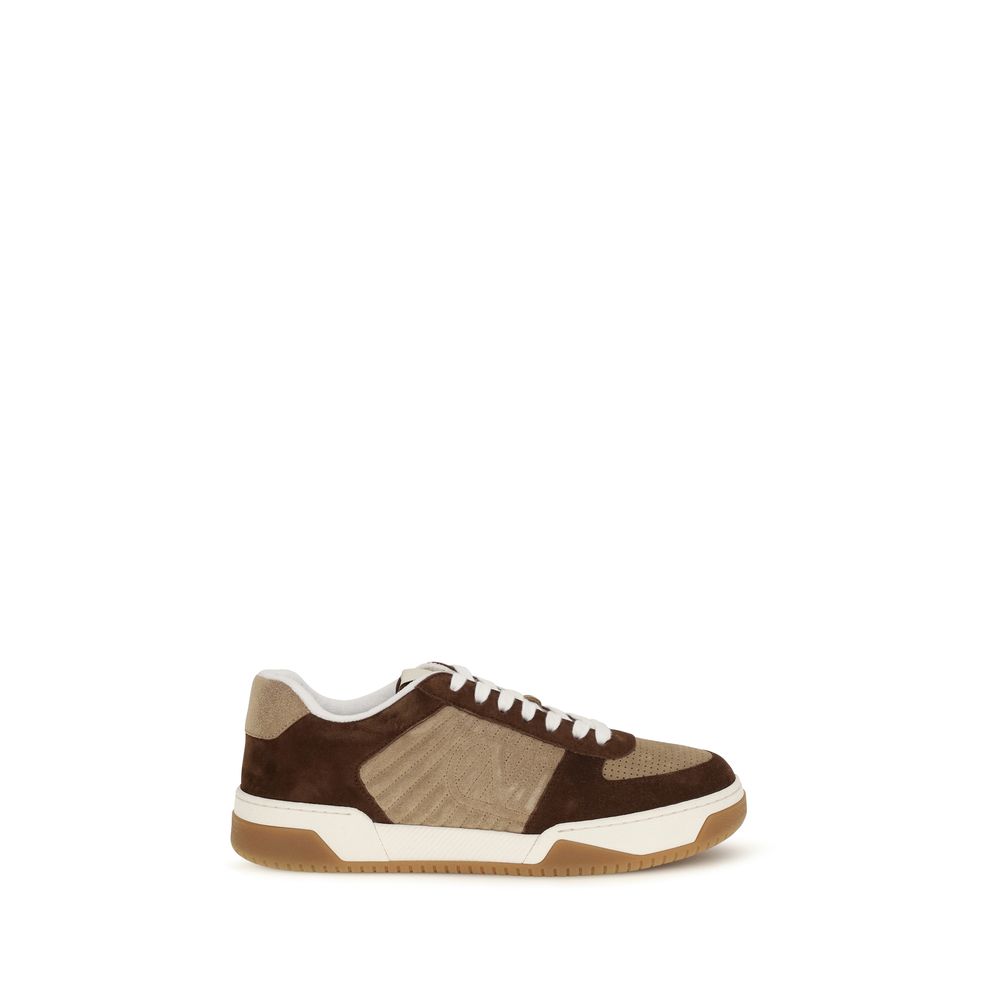 Valentino Garavani Brown Napa Leather Low Top Sneakers