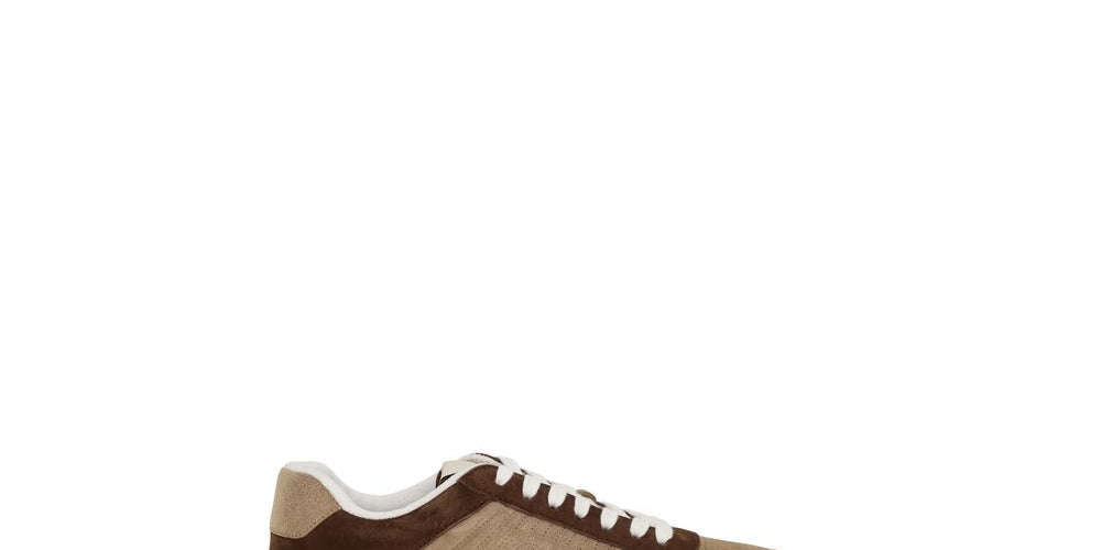 Valentino Garavani Brown Napa Leather Low Top Sneakers
