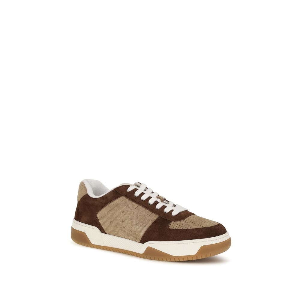 Valentino Garavani Brown Napa Leather Low Top Sneakers