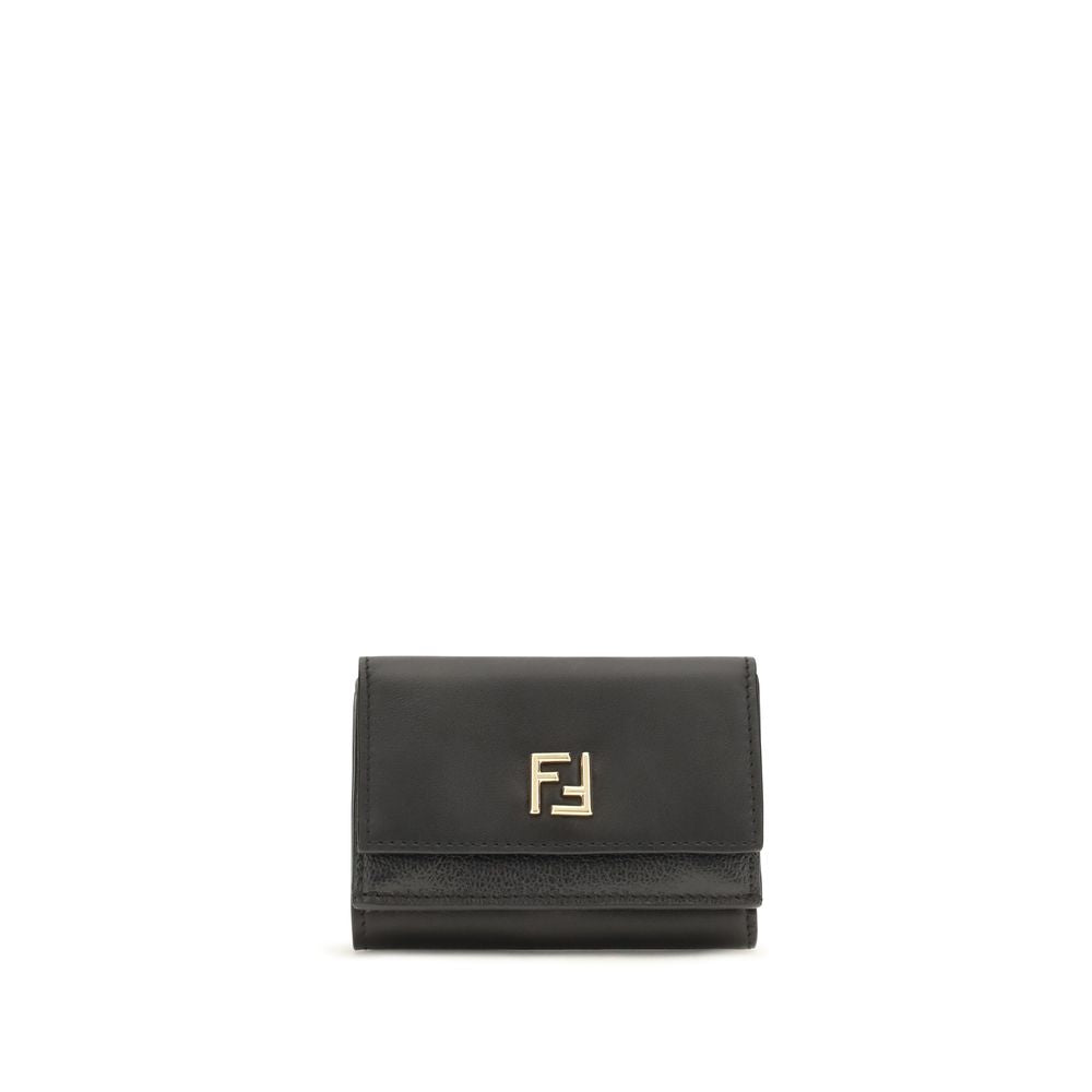Fendi Taupe Calf Leather Wallet