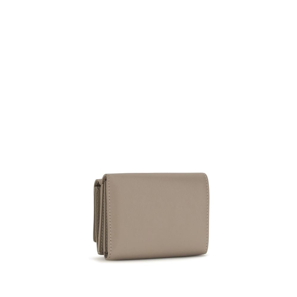 Fendi Taupe Calf Leather Wallet