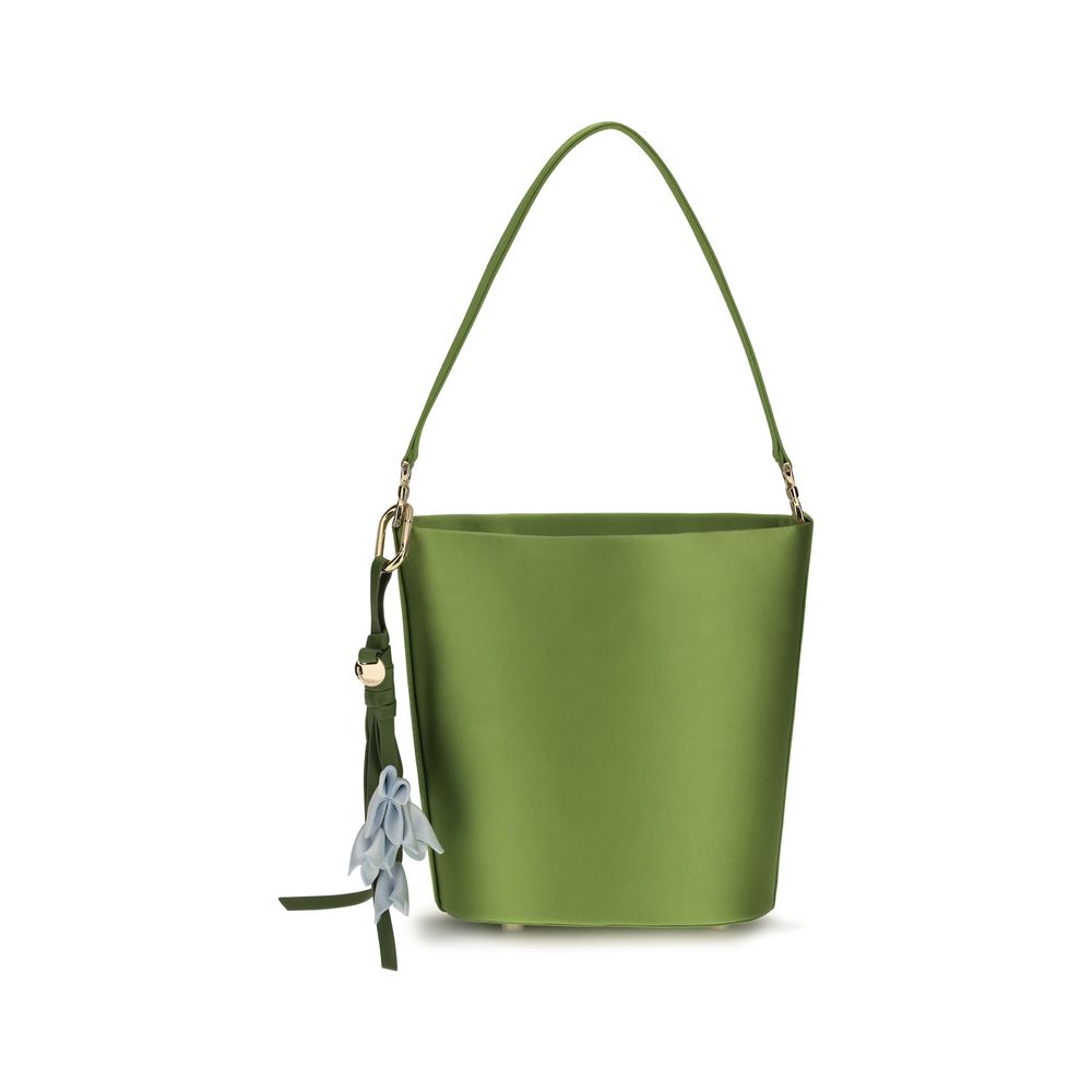 Self-Portrait Bicolor Polyester Bucket Bag