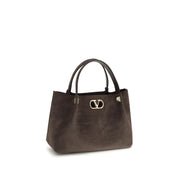 Valentino Garavani Brown Calf Leather Shoulder Bag