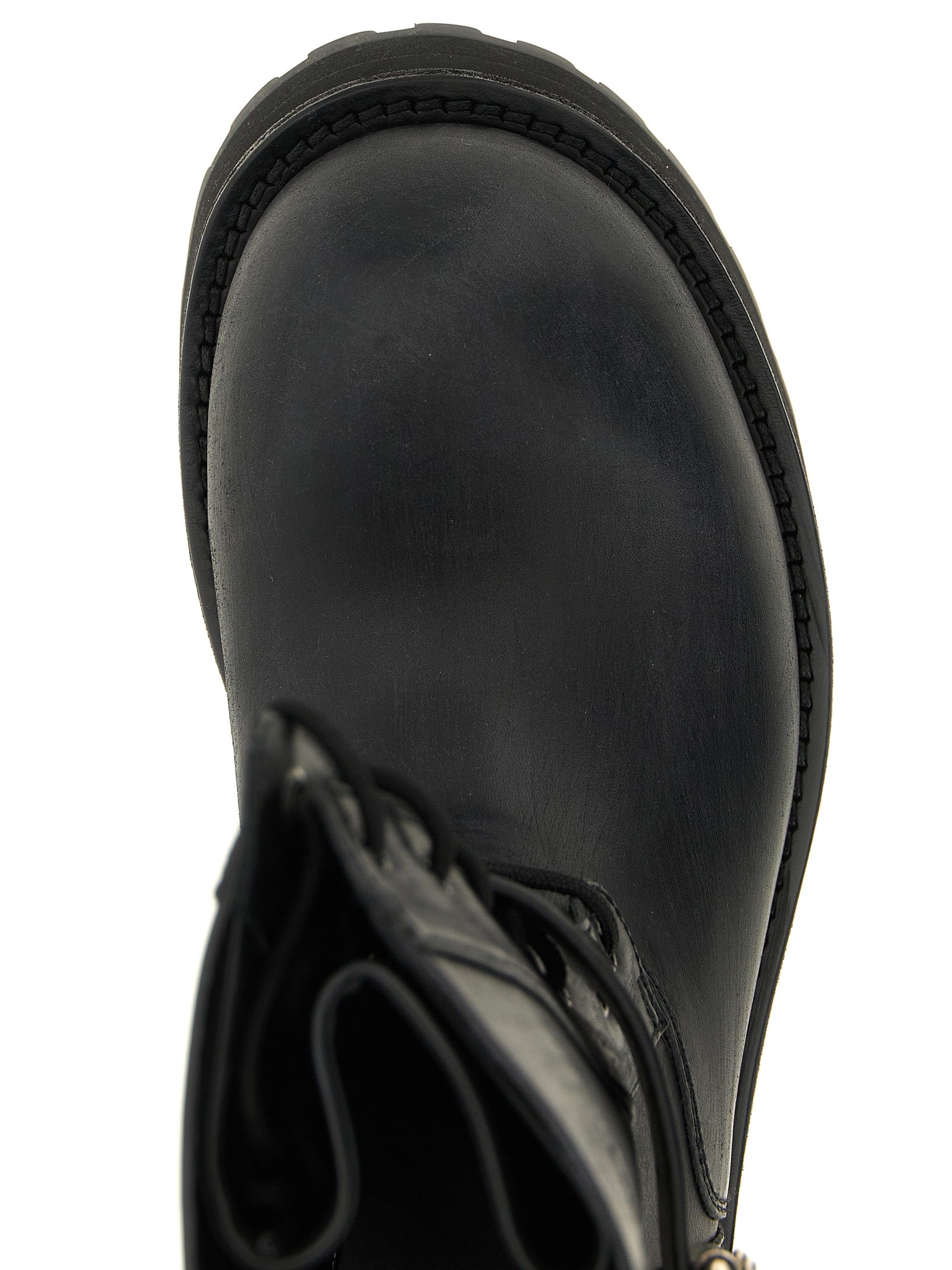 Balenciaga Black Calfskin Leather Ankle Boots