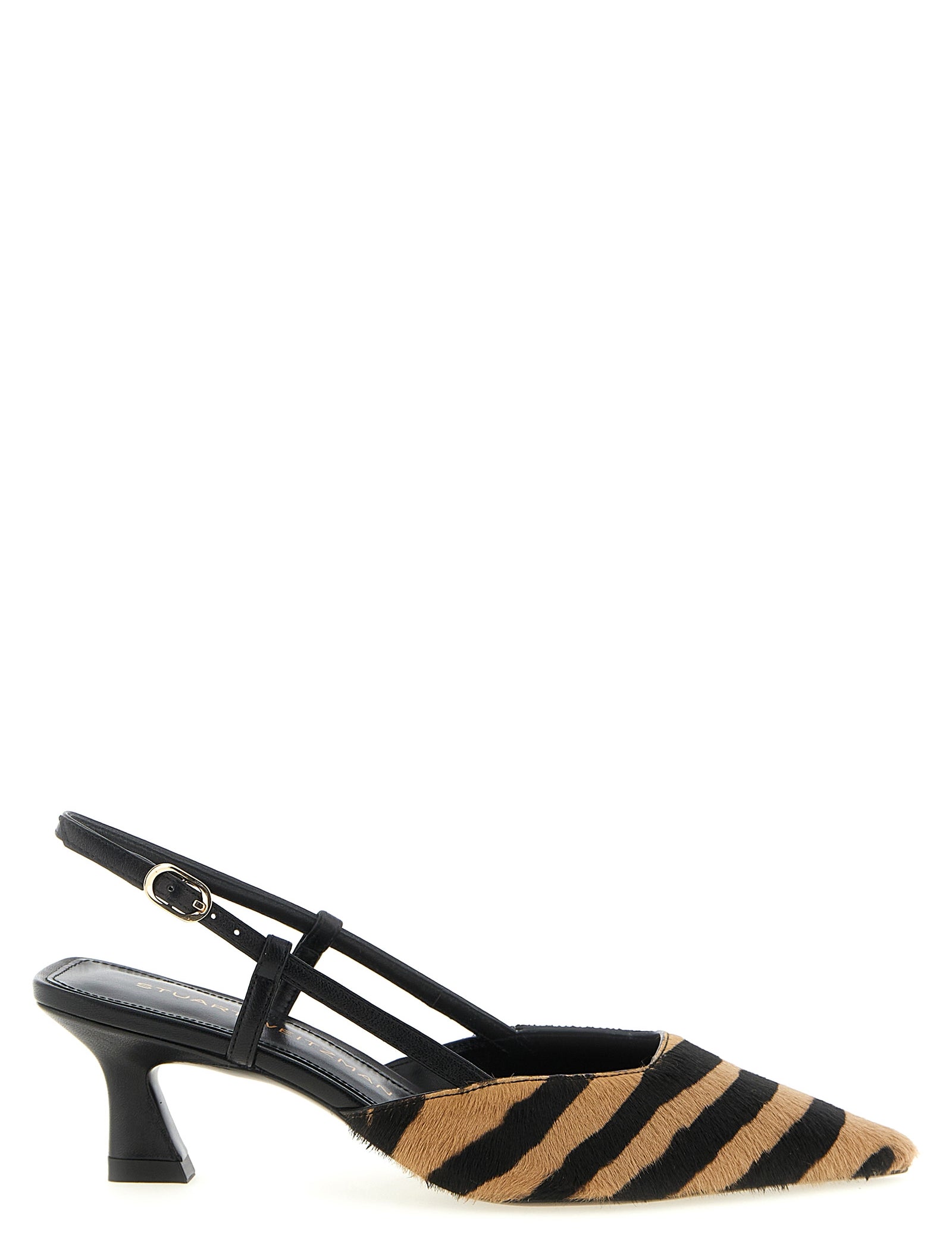 Stuart Weitzman Multicolor Calfskin Mid Heel Pumps