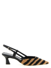 Stuart Weitzman Multicolor Calfskin Mid Heel Pumps