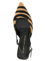 Stuart Weitzman Multicolor Calfskin Mid Heel Pumps