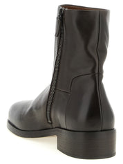 Marsell Brown Calfskin Ankle Boots