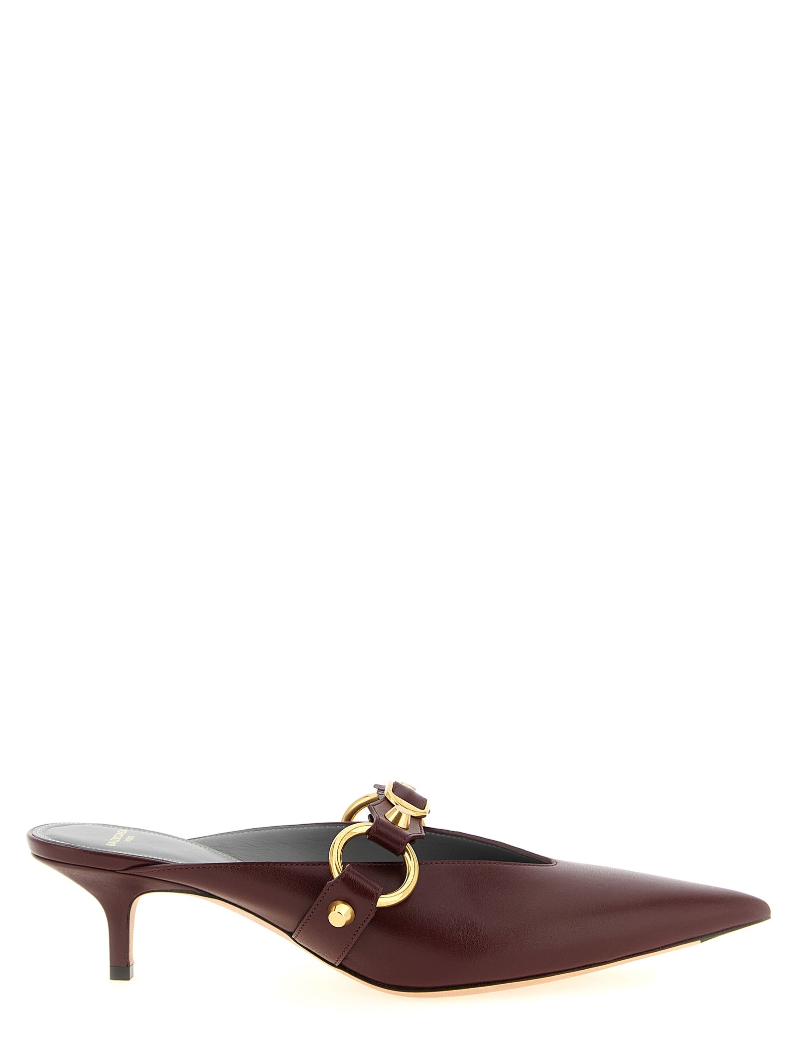 Balenciaga Bordeaux Calfskin Mule