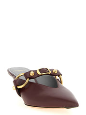 Balenciaga Bordeaux Calfskin Mule