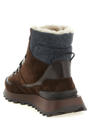 Brunello Cucinelli Brown Calfskin Ankle Boots