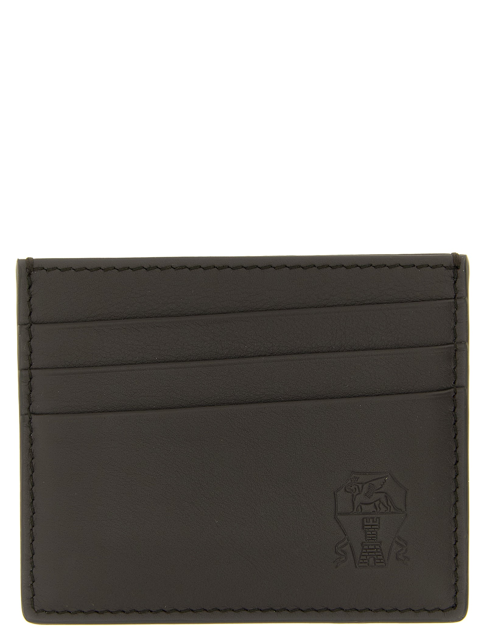 Brunello Cucinelli Black Calfskin Wallets & Cardholders