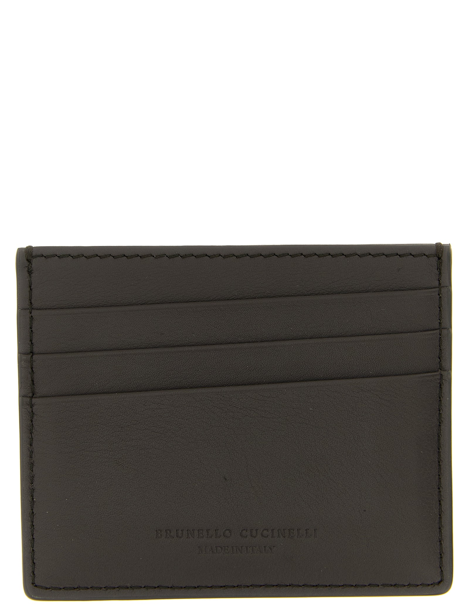 Brunello Cucinelli Black Calfskin Wallets & Cardholders