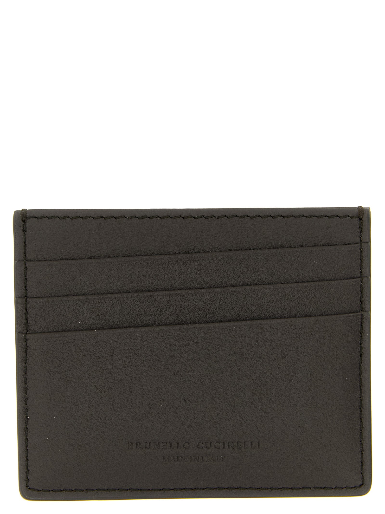 Brunello Cucinelli Black Calfskin Wallets & Cardholders