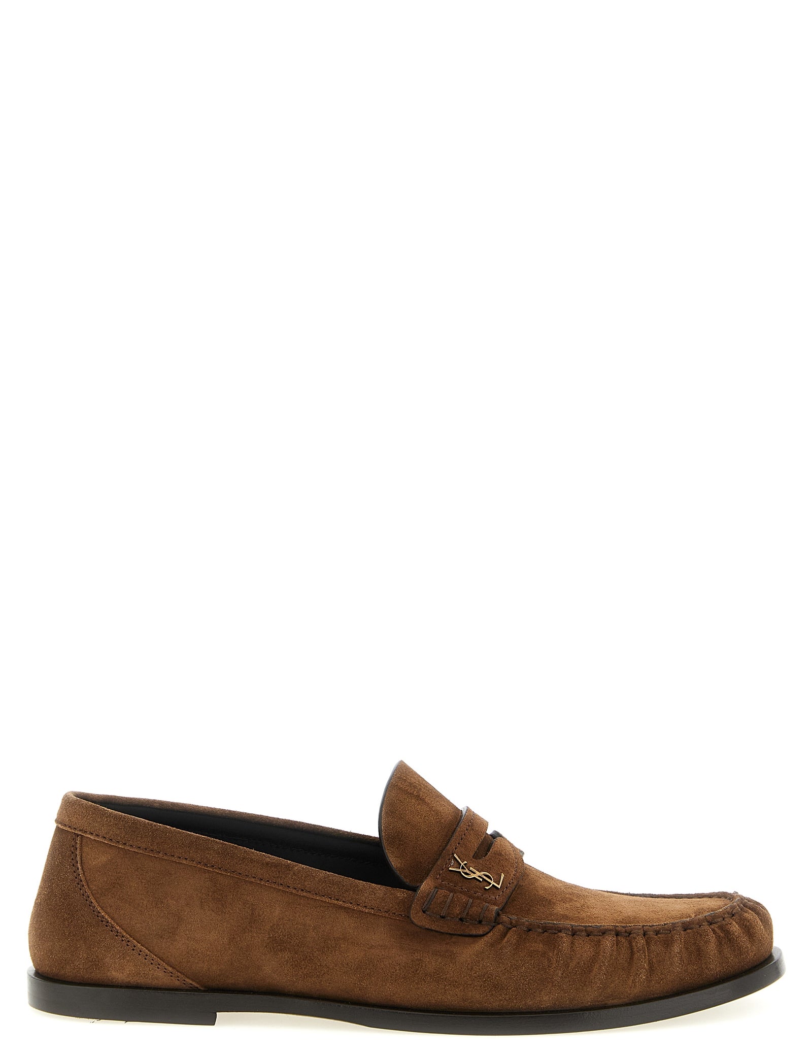 Saint Laurent Brown Calfskin Loafers