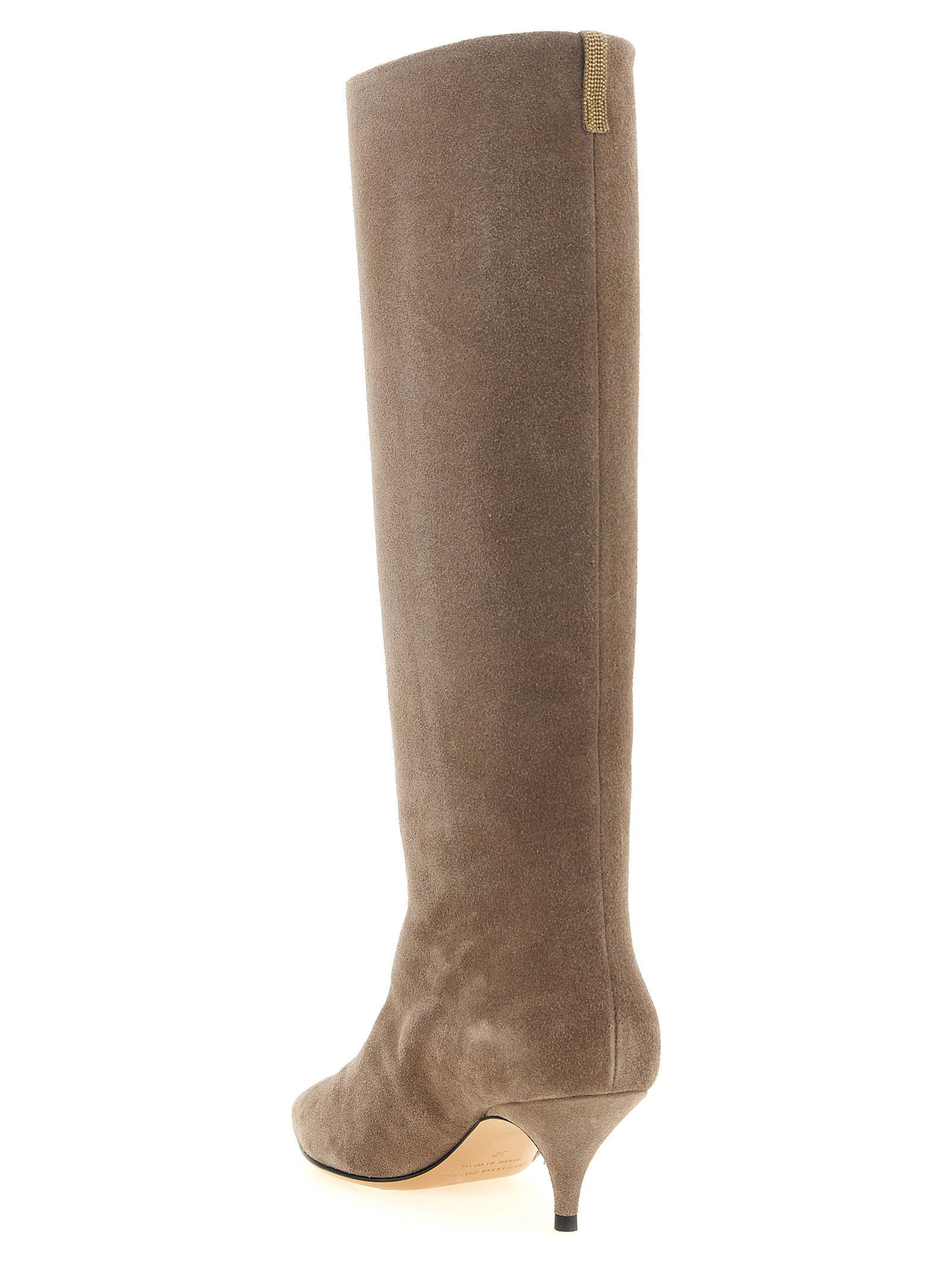 Fabiana Filippi Beige Suede Boots