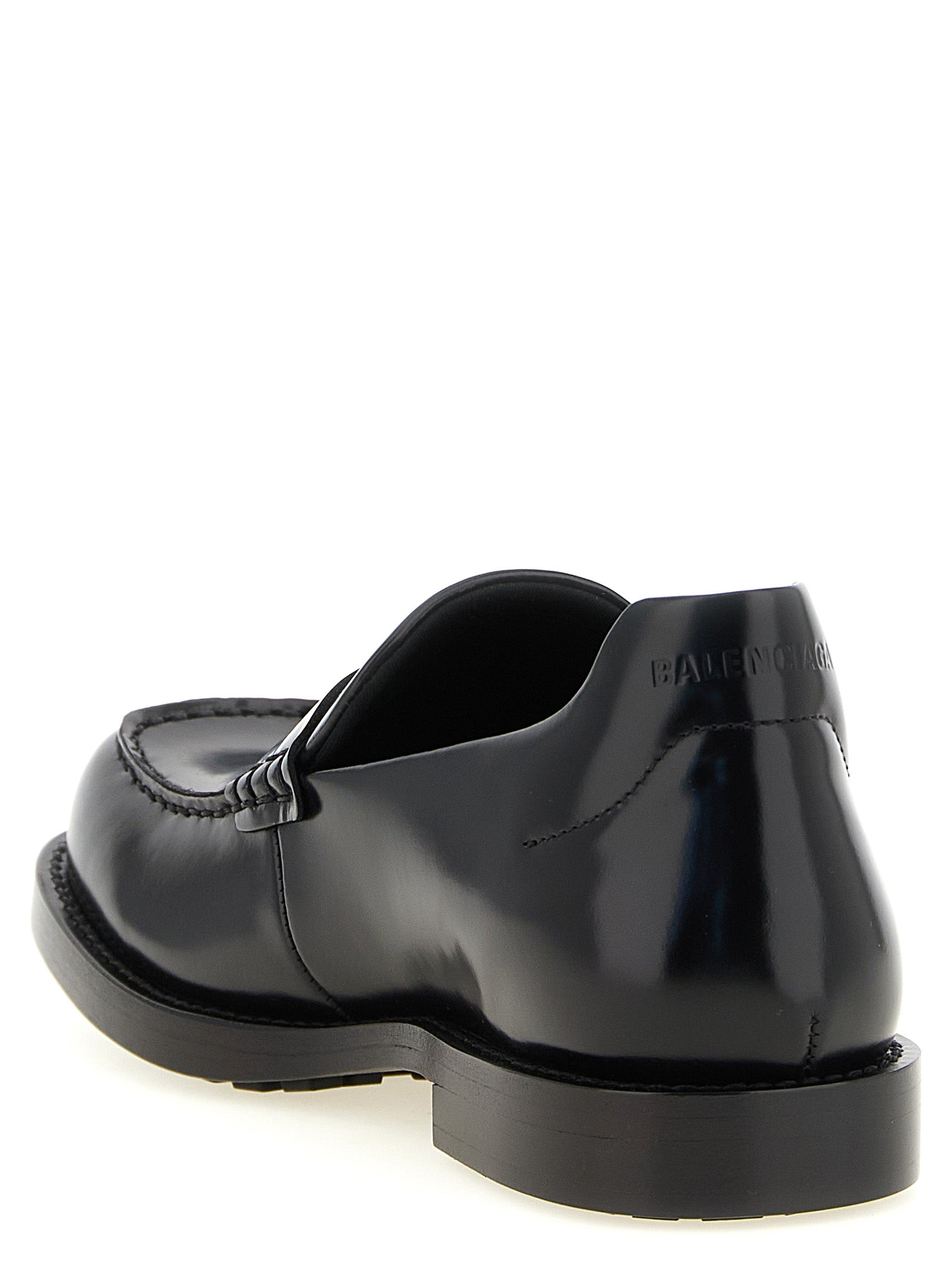 Balenciaga Black Calfskin Loafers