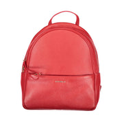 Coccinelle Red Leather Backpack