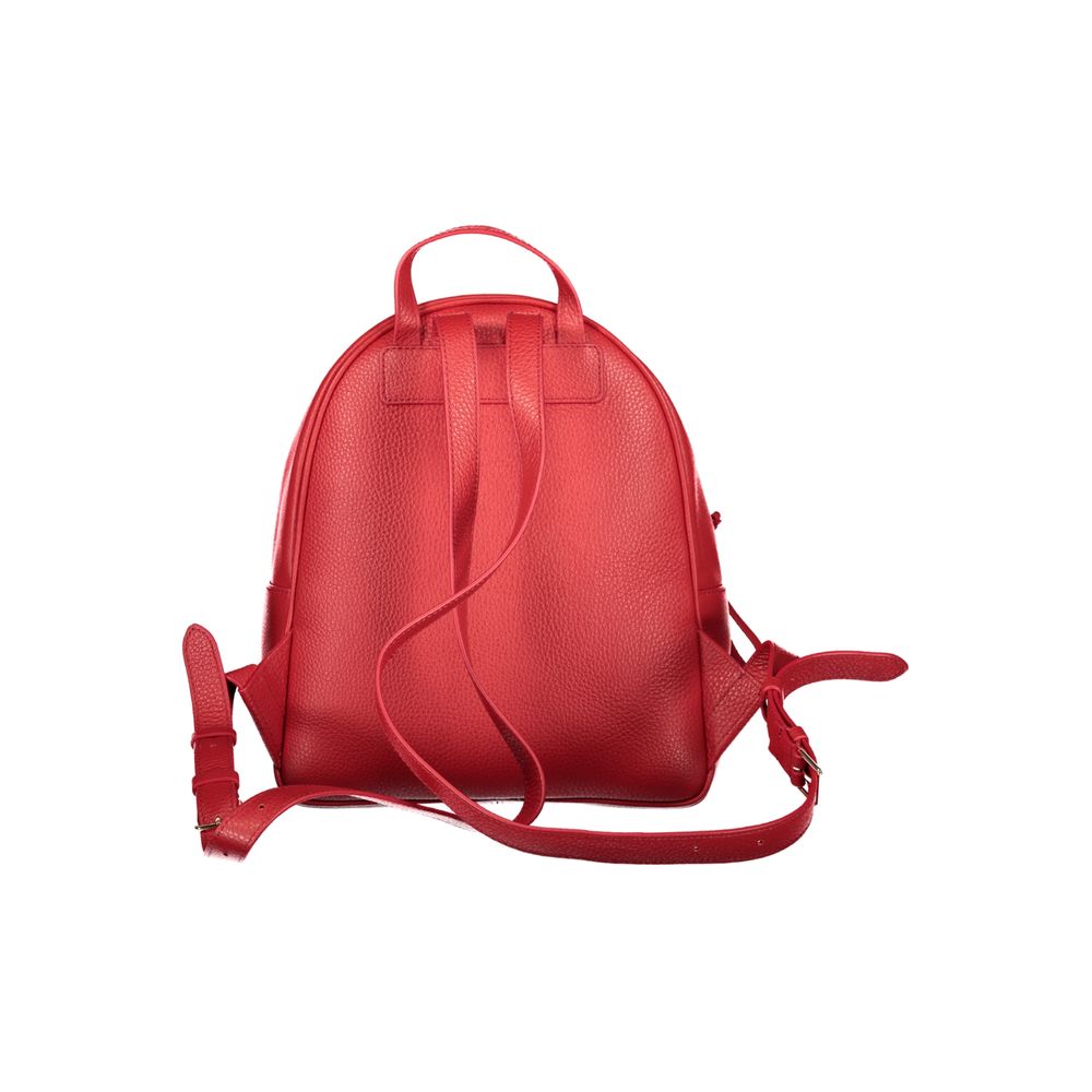 Coccinelle Red Leather Backpack