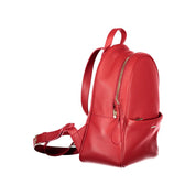 Coccinelle Red Leather Backpack
