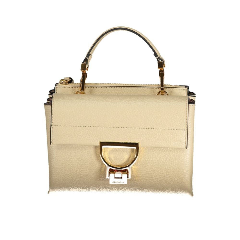 Coccinelle Beige Leather Handbags
