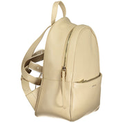 Coccinelle Beige Leather Backpack