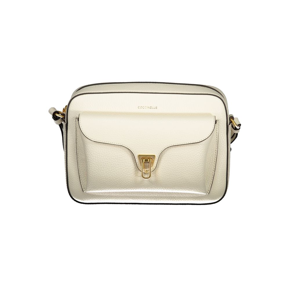 Coccinelle White Leather Shoulder Bag