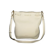 Coccinelle White Leather Bucket Bag