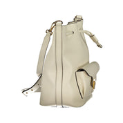 Coccinelle White Leather Bucket Bag
