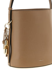 Furla Beige Calfskin Bucket Bag