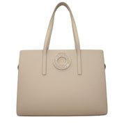 Karl Lagerfeld Beige Leather Shoulder Bag