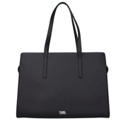 Karl Lagerfeld Black Leather Shoulder Bag