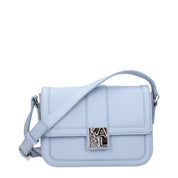 Karl Lagerfeld Light Blue Leather Crossbody Bags