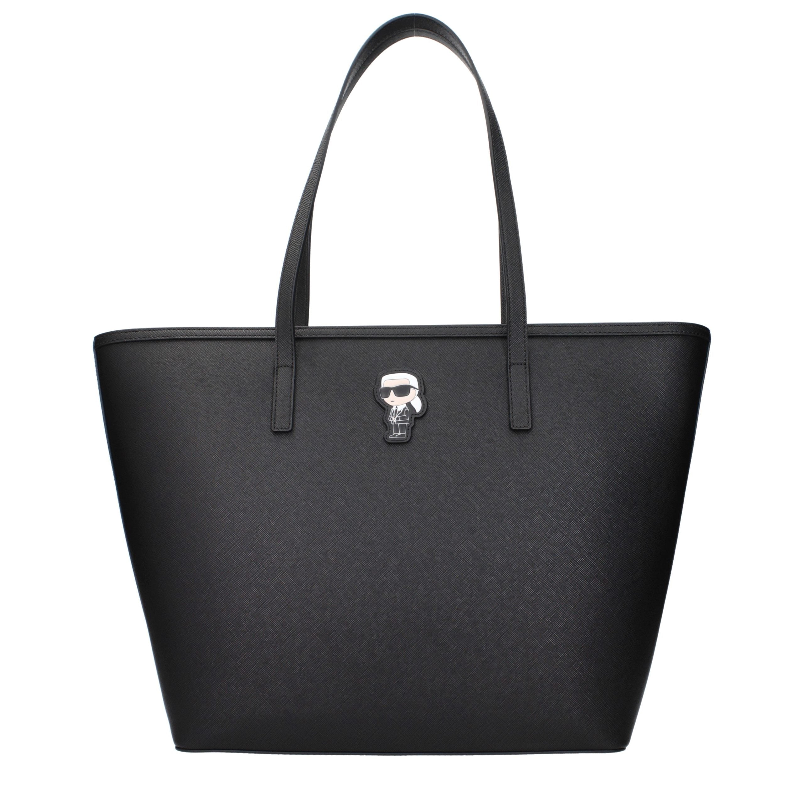 Karl Lagerfeld Black Polyurethane Shoulder Bag