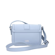 Karl Lagerfeld Light Blue Leather Crossbody Bags