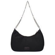 Karl Lagerfeld Black Fabric Shoulder Bags