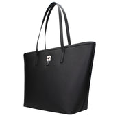 Karl Lagerfeld Black Polyurethane Shoulder Bag
