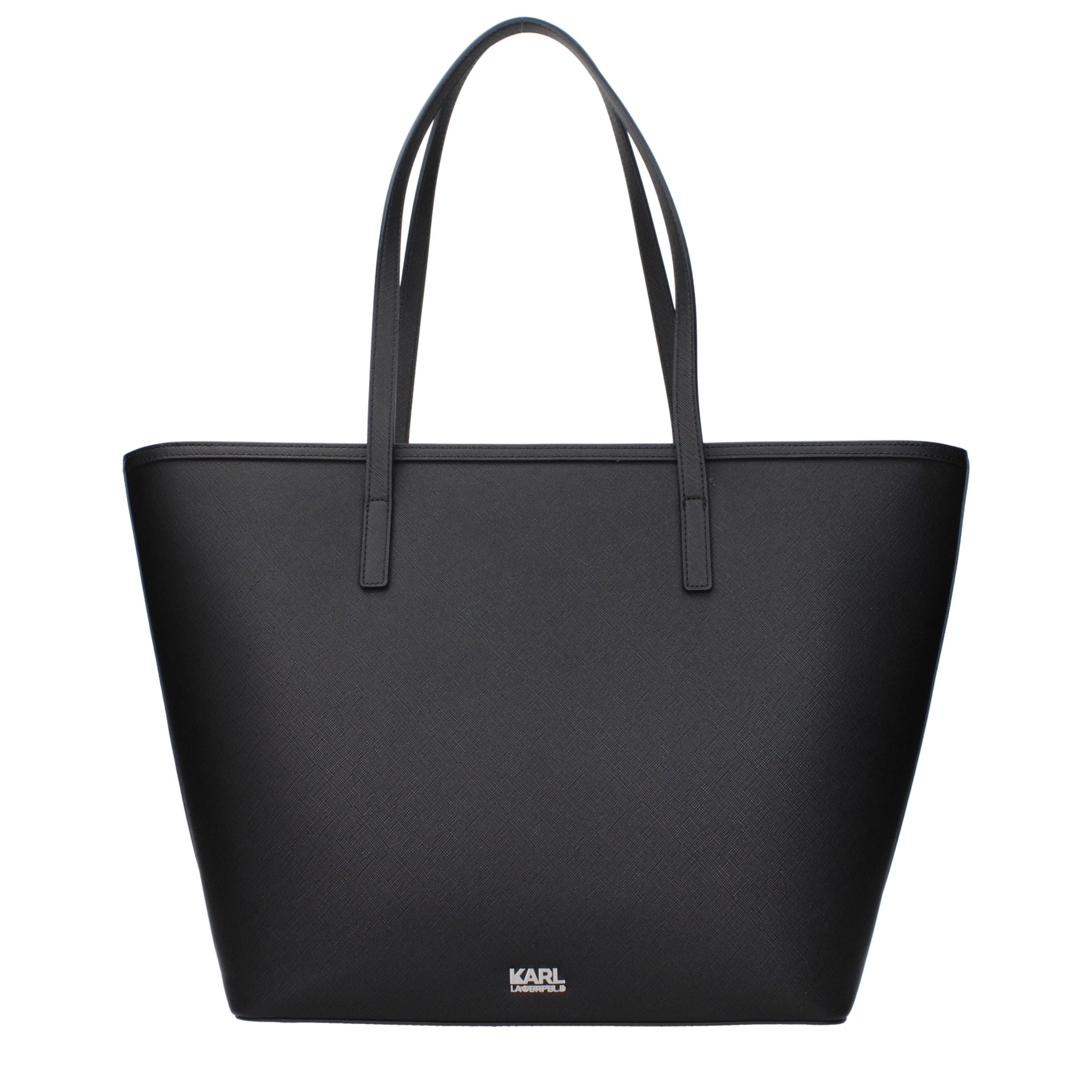 Karl Lagerfeld Black Polyurethane Shoulder Bag