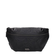 Karl Lagerfeld Black Polyurethane Backpack