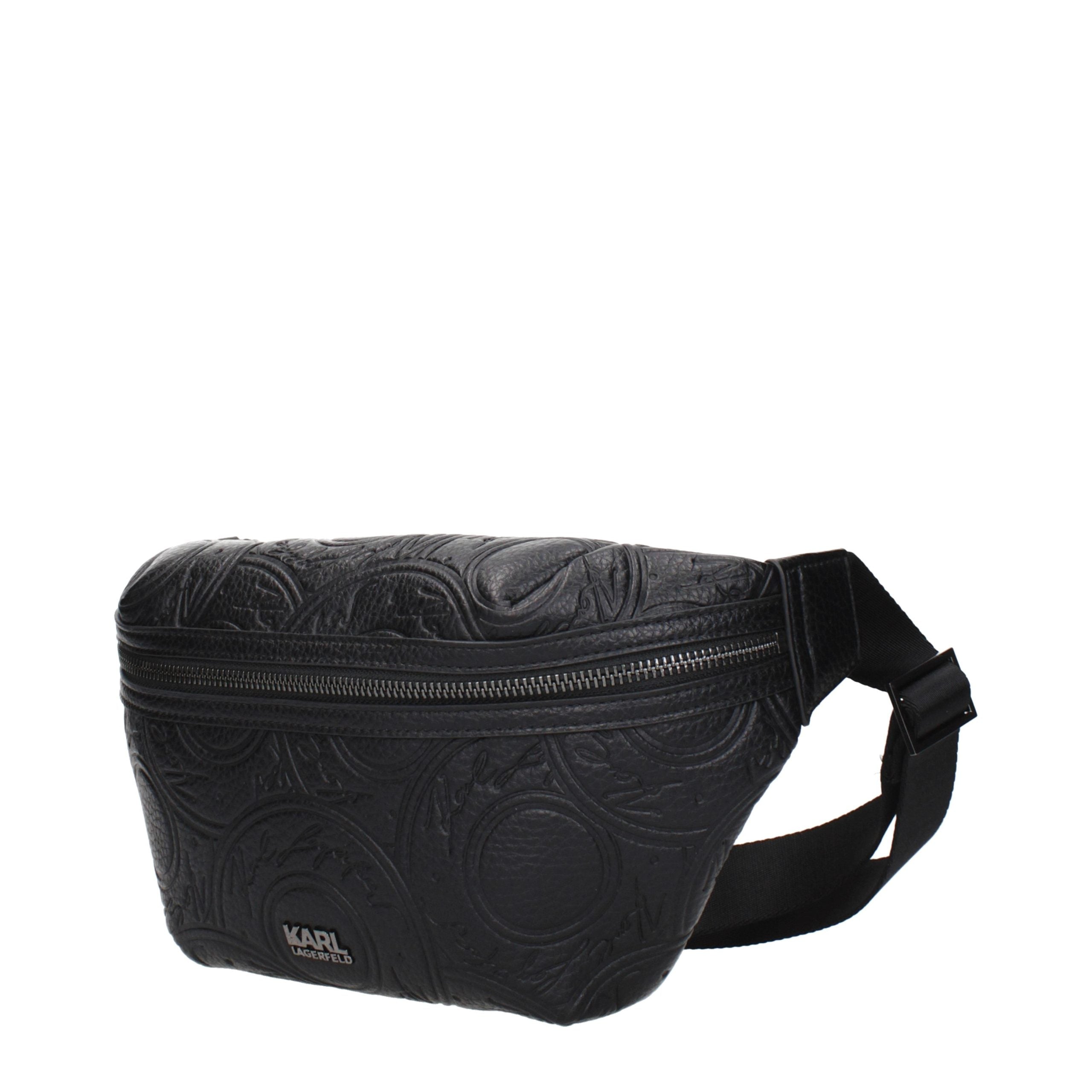 Karl Lagerfeld Black Polyurethane Backpack
