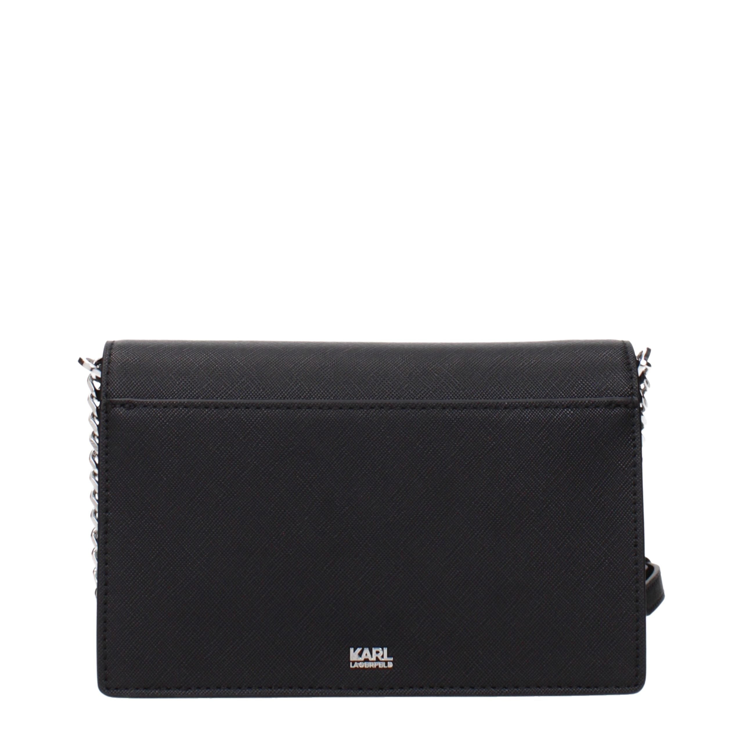 Karl Lagerfeld Black Polyurethane Handbags