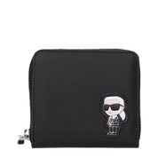 Karl Lagerfeld Black Polyurethane Wallets