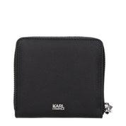 Karl Lagerfeld Black Polyurethane Wallets