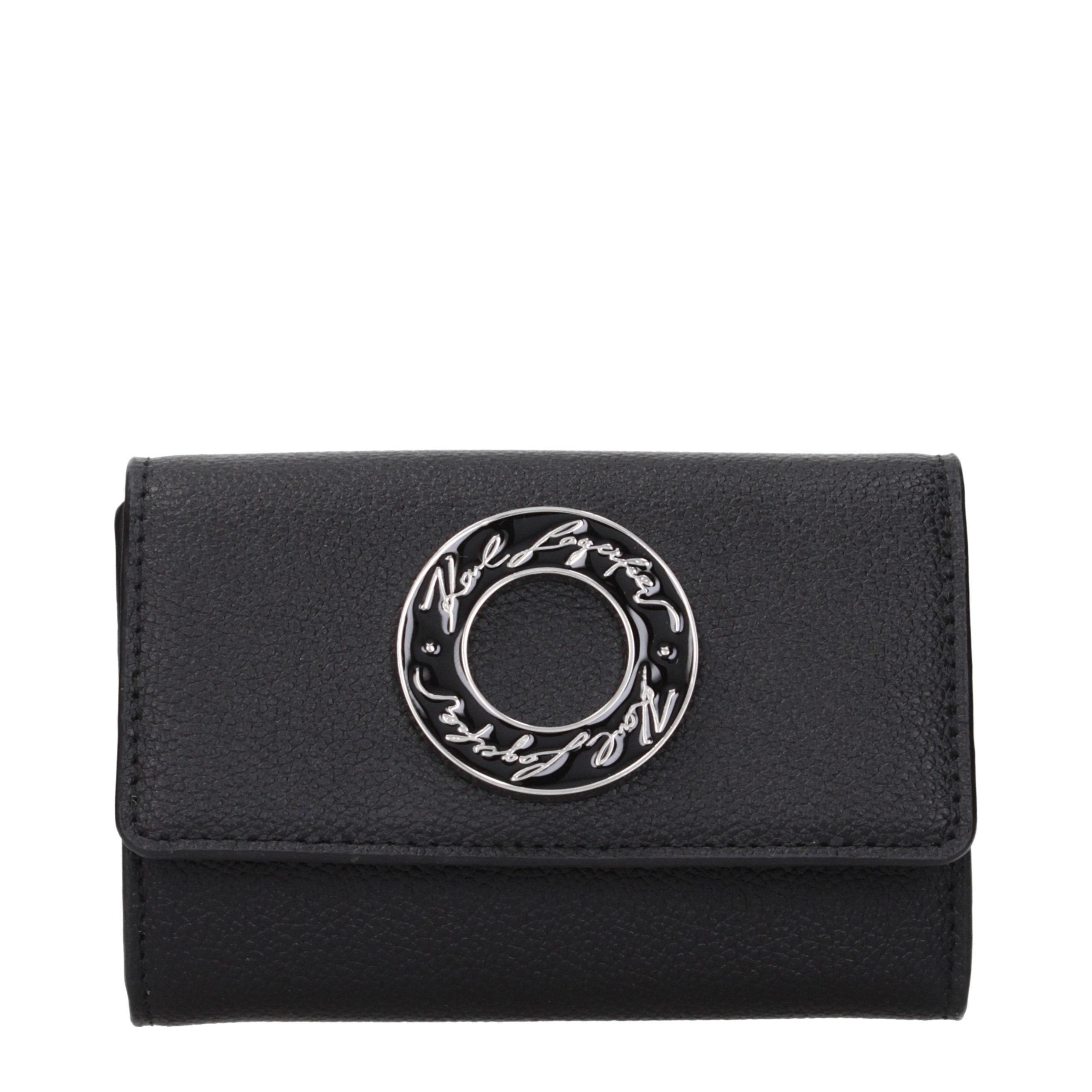 Karl Lagerfeld Black Polyester Wallets