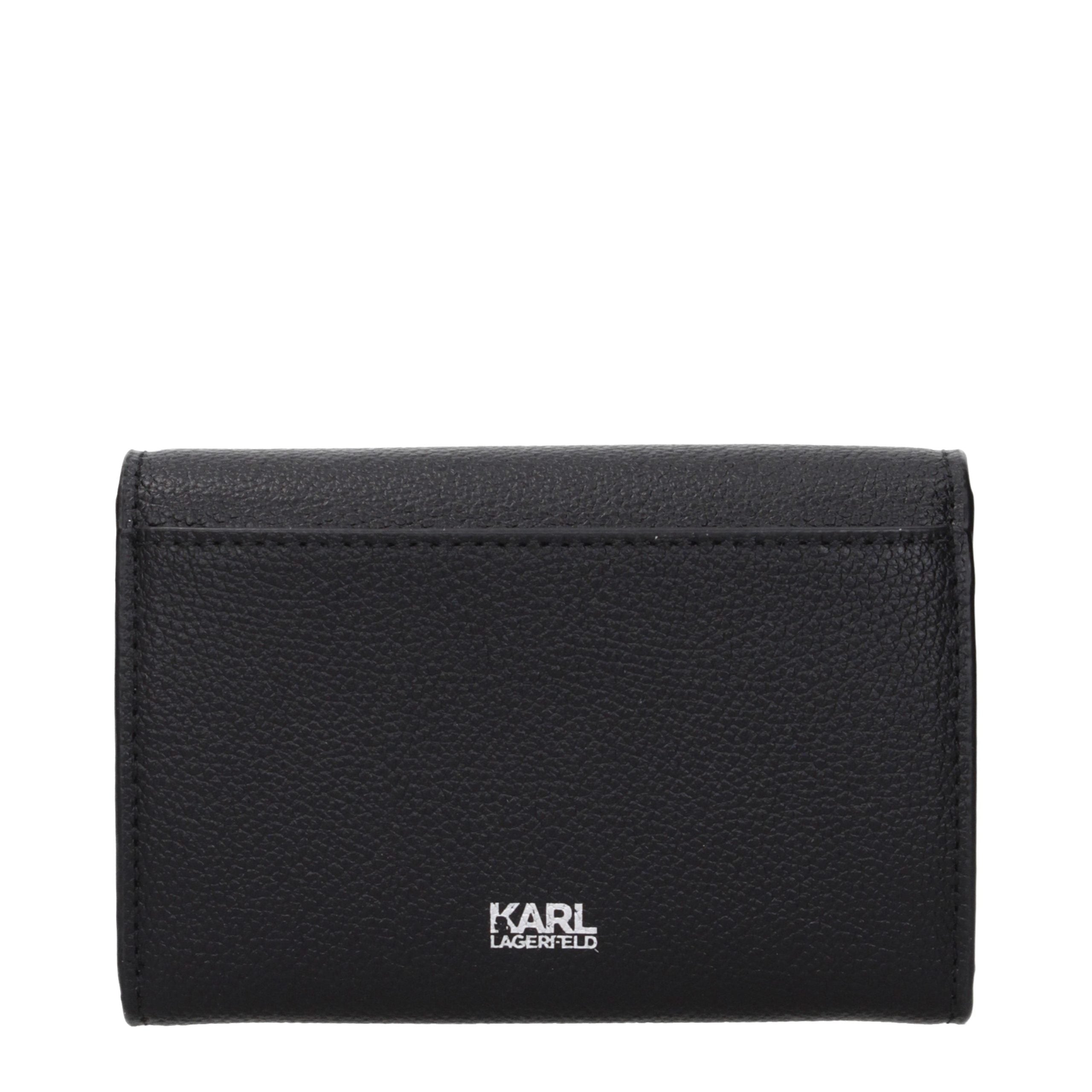 Karl Lagerfeld Black Polyester Wallets
